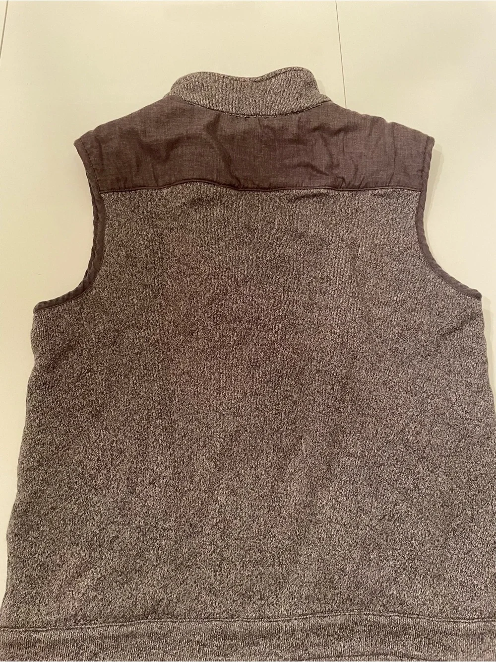 Banana Republic Men's Gray Heather Zip-Front Vest